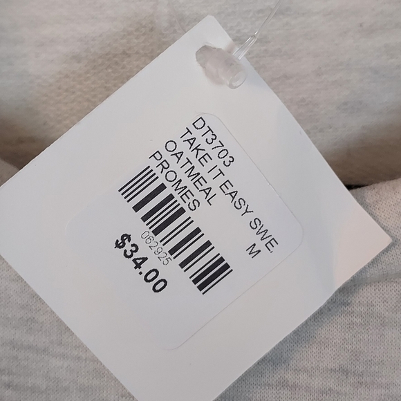 Nwt - Promesa Brand Women's Lightweight Sweatshirt "Take It Easy" Oatmeal Color - Picture 2 of 3